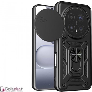 5in1 smūgiams atsparus dėklas su kameros apsauga - juodas (Huawei Honor Magic 8 Pro)